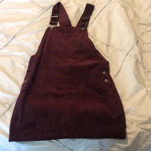 Maroon Overall dress
